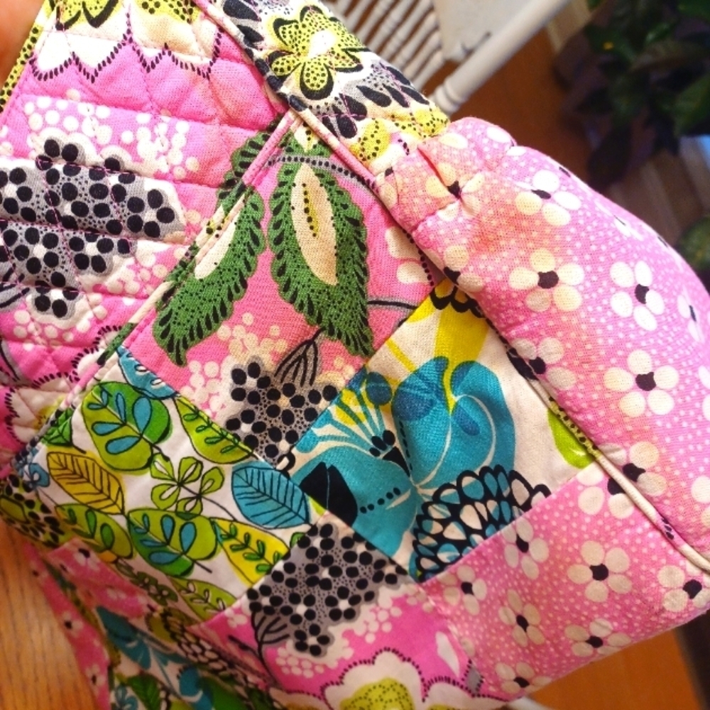 Vera Bradley Priscilla Pink Diaper Bag With Changing Pad - Picture 6 of 14